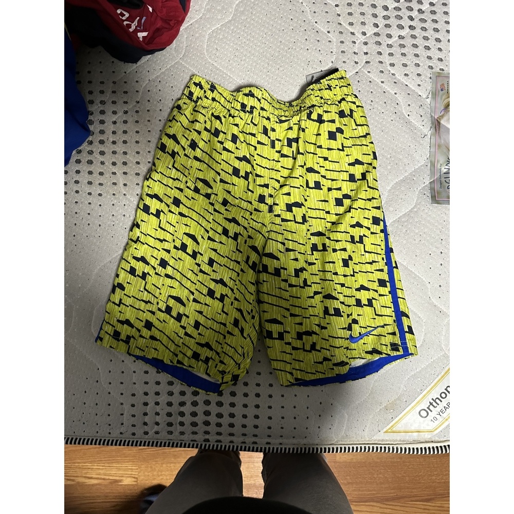 Yellow print Boys Swim Trunks